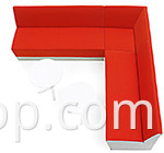 Factory Direct Modern Design Lounge Furniture Fabric Waiting Room Sofa Set